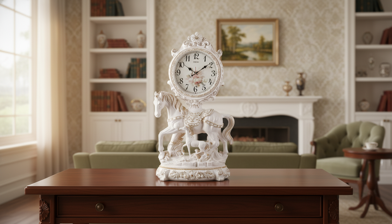 Antique European Resin Standing Pendulum Clock Décor Guide