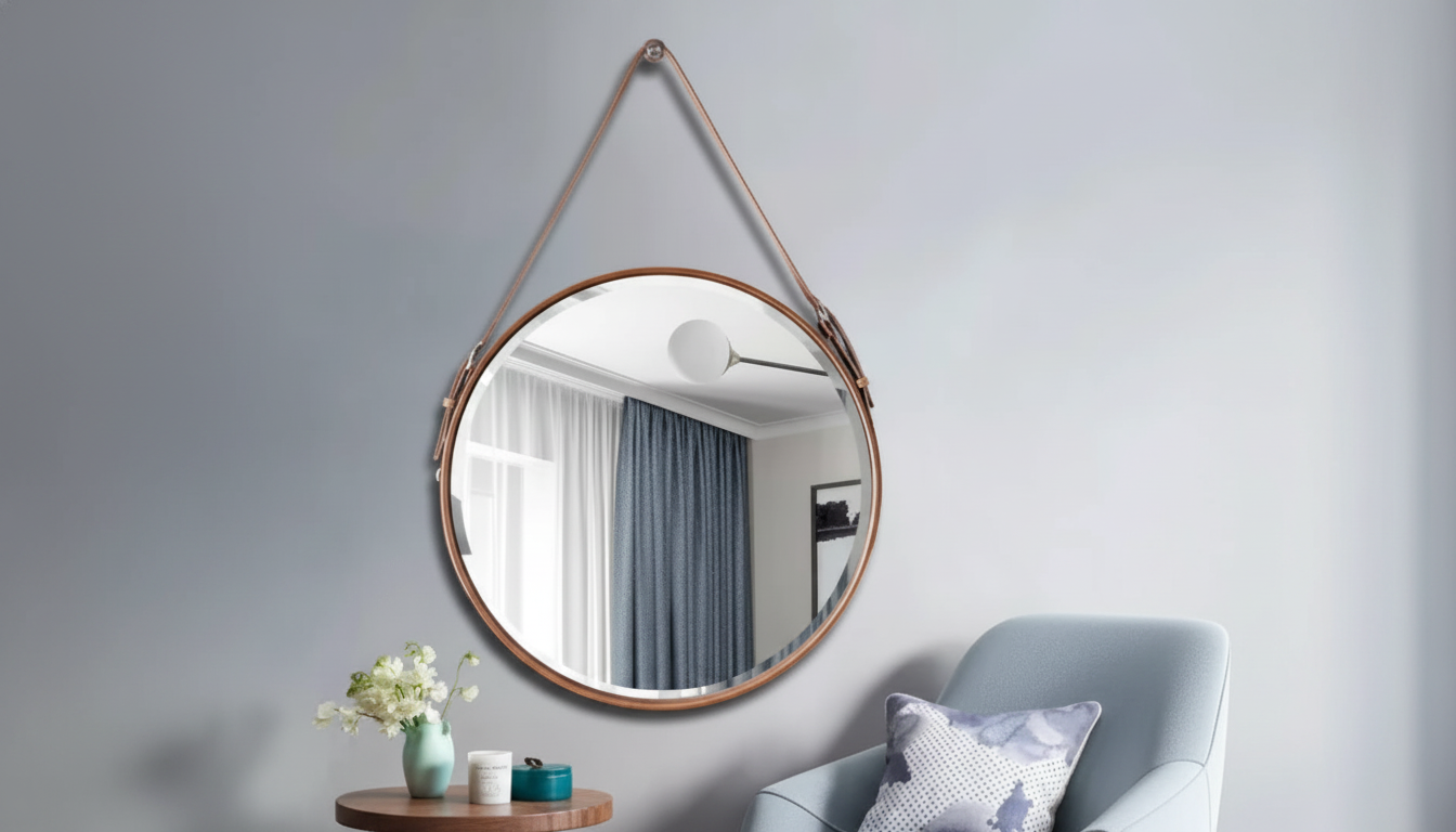 Round Wall Mirror Placement Guide: Living Room to Bath