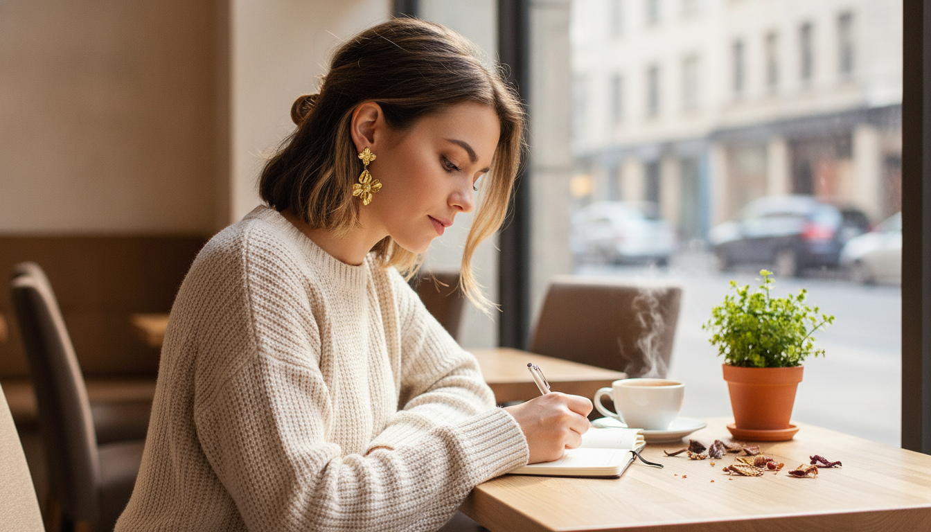 Floral Gold-Plated Stainless Steel Drop Earrings Guide