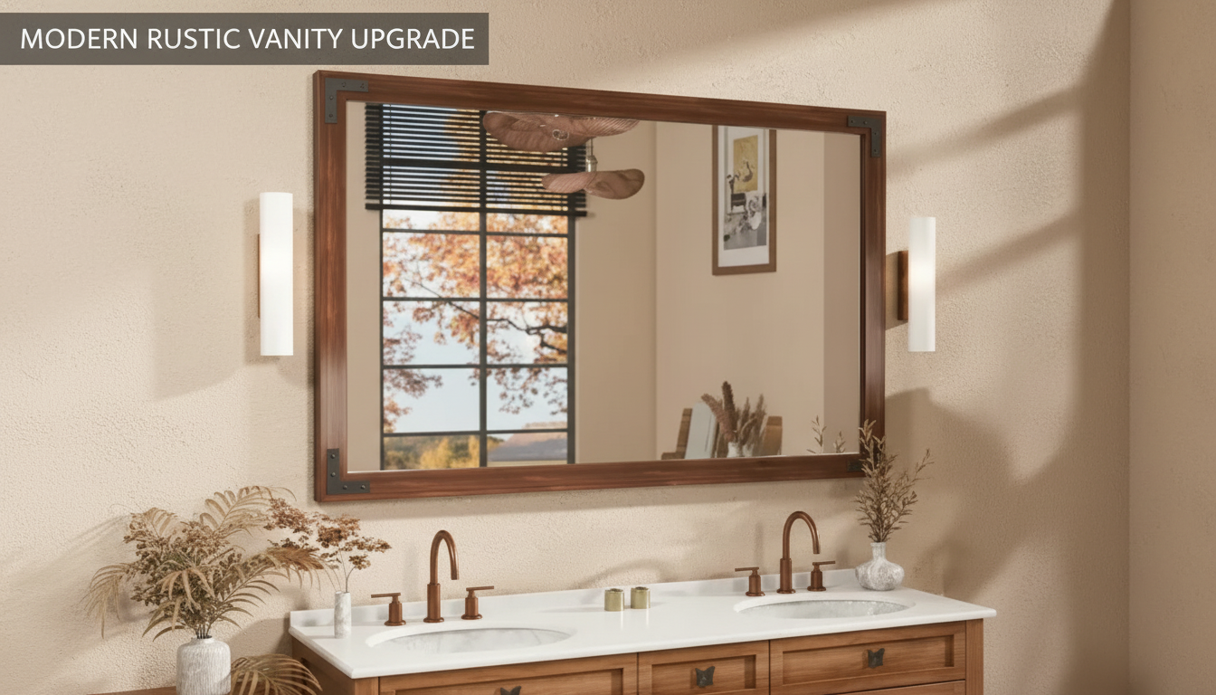 Rustic Black Wood Wall Mirror: Placement, Hanging & Care