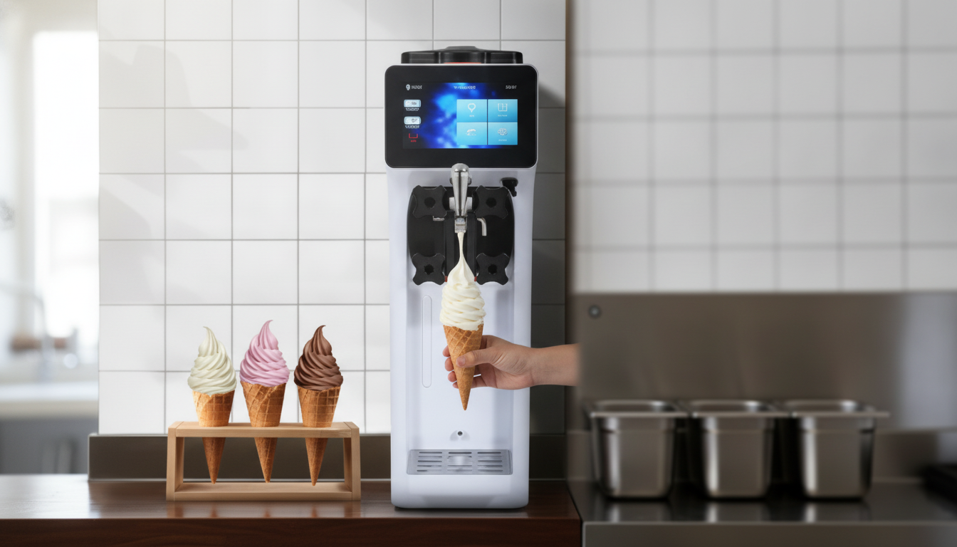 Touch-Screen Single-Flavor Countertop Soft Serve Maker