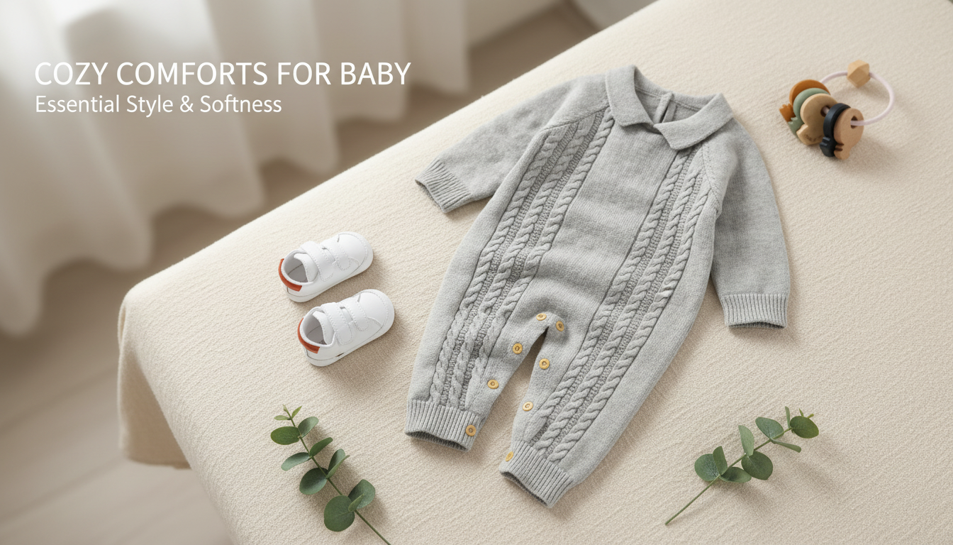 Knitted Cotton Baby Romper: Warm Enough for Fall?