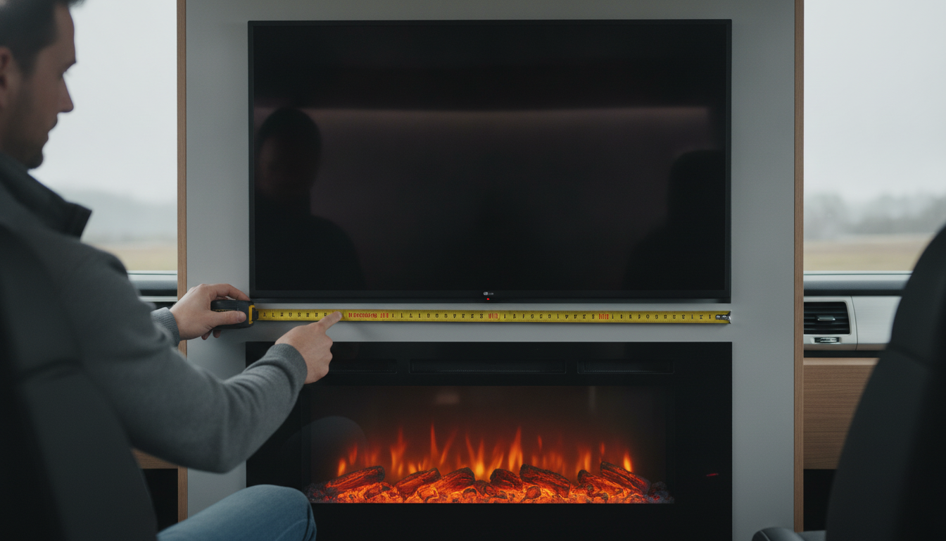 TV Above an Electric Fireplace: Ideal Mounting Height