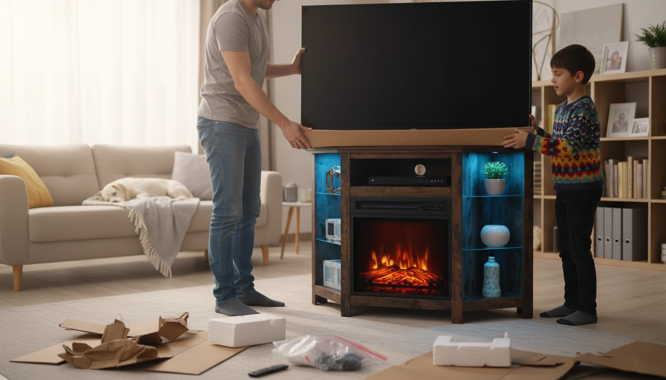 Electric Fireplace vs TV Size: What Looks Best?