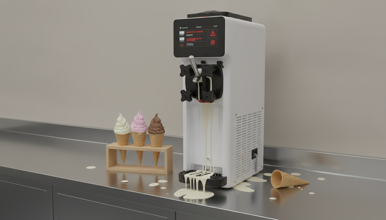 Soft Serve Machine Problems: Runny Mix, Leaks, Errors